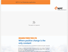 Tablet Screenshot of kpt.co.in